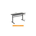 Adjustable Height Table Up Up Loki Black