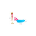 Barbie Doll and Pool Playset, Blonde with Pool, Slide, Towel and Drink Accessories