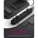 ICY BOX IB-HUB1717-U3 16+1 pordiga USB jaotur