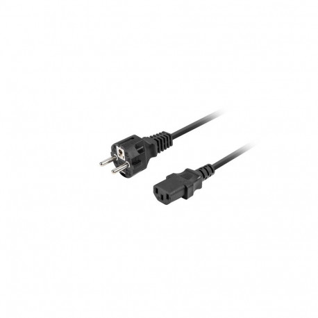 CEE 7/7->IEC 320 C13 POWER CORD 1.8M BLACK STRAIGHT LANBERG
