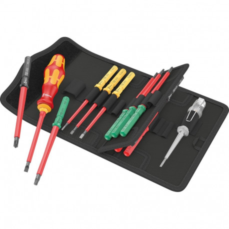 Kraftform tööriistakomplekt Kompakt VDE 16-osaline Universal 1 Tool Finder, punane/kollane