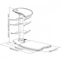 Adjustable ergonomic office stool Maclean