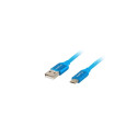 Lanberg USB Micro–USB-A 2.0 kaabel sinine premium QC 3.0, 1 m | CA-USBM-20CU-0010-BL | USB Micro–USB