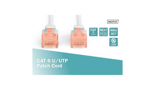 Digitus CAT 6 U/UTP patch-kaabel pikkus 10 m hall