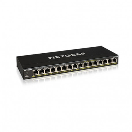 NETGEAR GS316PP Unmanaged Gigabit Ethernet (10/100/1000) Power over Ethernet (PoE) Black