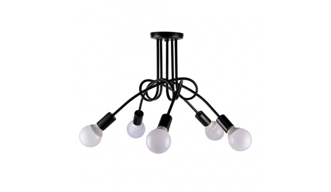 ZD74A NOWOCZESNA LAMPA ŻYRANDOL 5 CZARNY