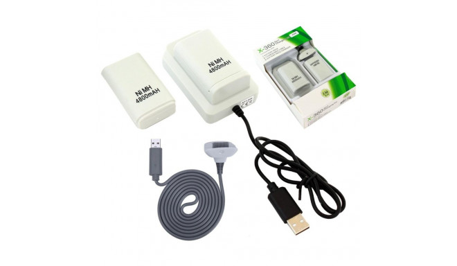 Laadimiskomplekt KX7B Xbox 360, valge