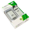 KX7B 2x BATERIA XBOX 360 KABEL USB WHITE