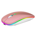 Juhtmevaba hiir RGB, roosa (AK211C)