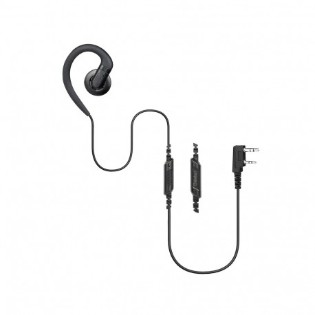 EM-3449- K1/SC/1W 1-juhtmeline pöörlev C-kujuline kõrvaklapp koos sisseehitatud PTT-mikrofoniga,  ee