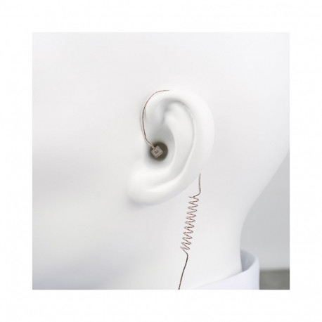 E-47- 3.5L3/CC/TP Micro speaker tubeless Listen-Only earpiece, with 3.5mm angle jack, 3 poles