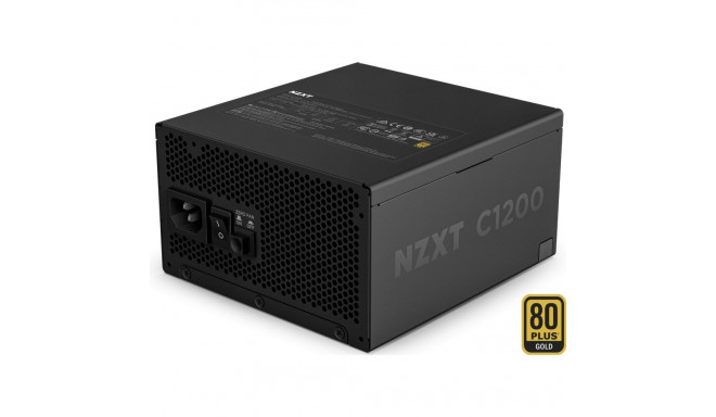 NZXT C1200 Gold ATX 3.1, PC power supply (black, 1x 16-pin graphics card connector, 6x PCIe, cable m