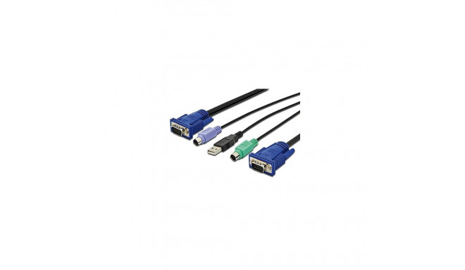 KVM Cable PS/2 f Digitus KVM Konsolan 3m