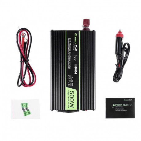 Green Cell Registered Voltage Car Inverter 24V to 230V 500W/1000W
