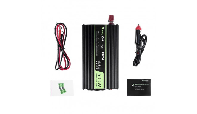 Green Cell Registered Voltage Car Inverter 24V to 230V 500W/1000W