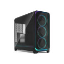 Fractal Design Meshify 3 XL Ambience Pro RGB must TG hele toon ATX toiteplokk kaasas ei