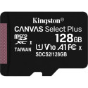 Kingston Canvas Select Plus MicroSDXC kaart 128 GB klass 10 UHS-I/U1 A1 V10 (SDCS2/128GBSP)
