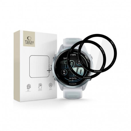 SZKŁO HYBRYDOWE TECH-PROTECT GLASS FLEX+ 2-PACK GARMIN FORERUNNER 570 (42 MM) BLACK