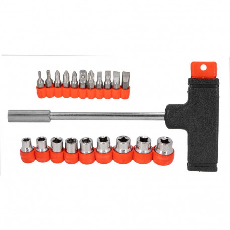 10006 T-käepidemega kruvikeeraja komplekt 21 osa