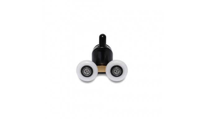 Topelt ülemised rullikud 23mm mustad 2 tk