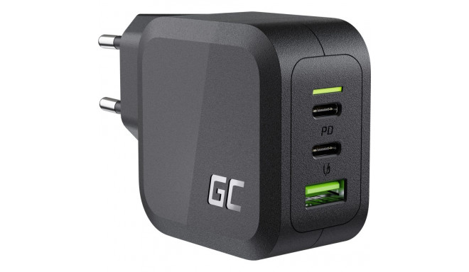 Green Cell GaN 65W 2x USB-C 1xUSB-A