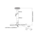 Multibrackets MB-5211 Projector Ceiling mount 305-345 mm / 30kg