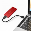 Qoltec SSD enclosure 2TB M.2, red