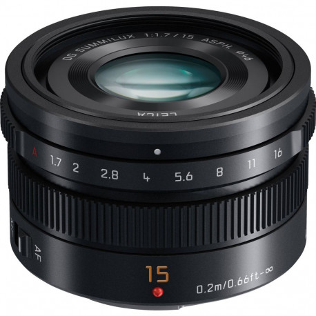 Panasonic LEICA DG SUMMILUX 15mm / F1.7 ASPH. (H-X015E-K) Black