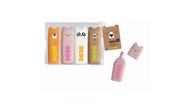 Helestusmarker mini BEBE Friends 4 värvi Interdruk