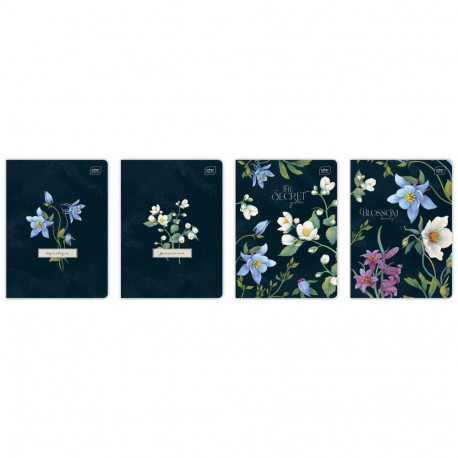 Kaustik A5 60 lehte, 70g, jooneline, Hybrid Fiori assortii, Interdruk