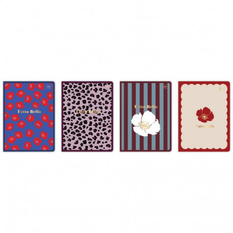 Kaustik A5 60 lehte, 70g, 5x5ruutu, Metallic Tutto Bello  assortii, Interdruk