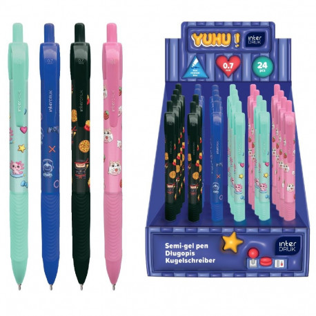 Pastapliiats Yuhu 0,7 sinine südamik, assortii Interdruk