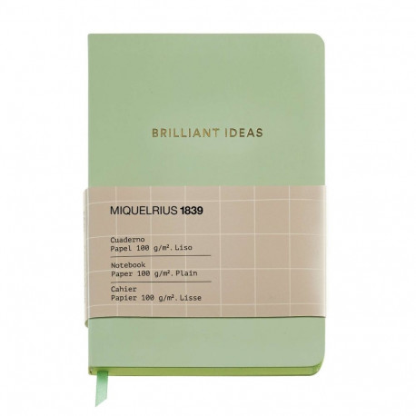 Märkmik A6 64l valge Green Back2Basics Miquelrius