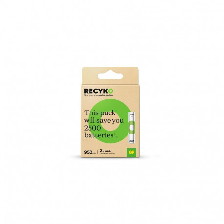 ACCU 950MAH AAA RECYKO 2PCE