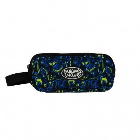 Pliiatsiümbris OCW BLUE LIQUID, täitmata, 3 tõmblukku