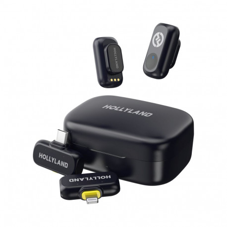 Hollyland LARK A1 Combo with USB-C RX + Lightning RX + Charging Case