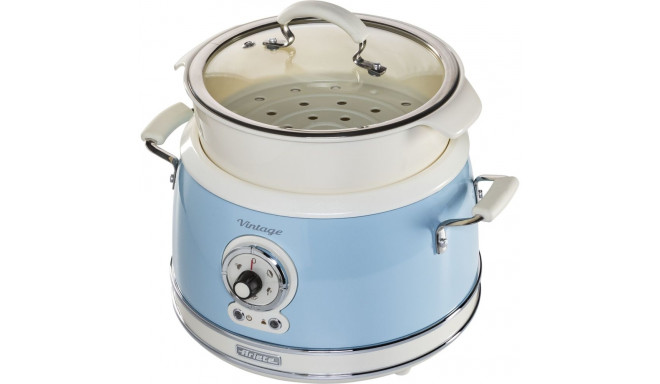 Ariete Vintage Food Steamer, blue