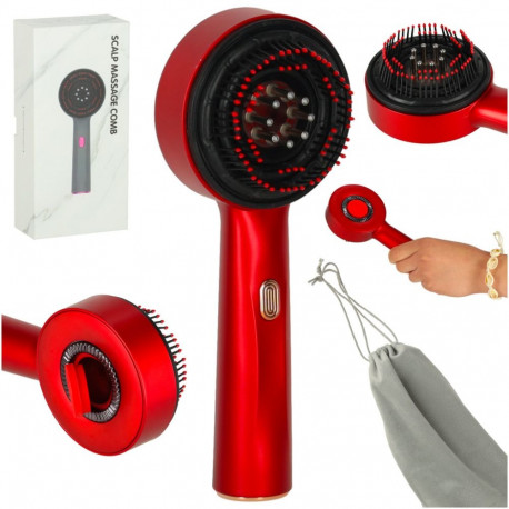 Peamassaažihari juuksehooldus punane valgus õli aplikaator USB