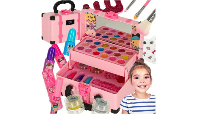 Meik ja küünekomplekt meik kosmeetika varjud lakid kohver