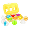 hariduslik puzzle sorter sobitada kujundeid munad montessori puu-köögiviljad 6tk