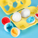 hariduslik puzzle sorter sobitada kujundeid munad montessori puu-köögiviljad 6tk