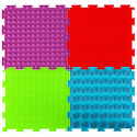 Montessori sensoorne puzzle matt jalamassaažiks 8 tükki