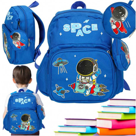 Lasteaia kooli seljakott laste astronaut 30x14x23cm