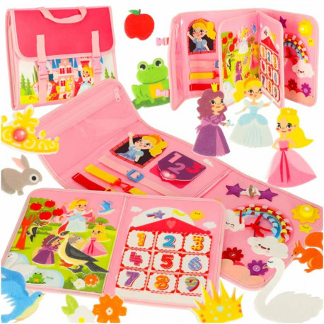 Sensory sensory montessori manipulatiivne tahvel seljakoti puhul roosa