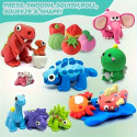 Kiddyz 24pcs Modelling Clay Set Soft Air-Dry & Non-Toxic Creative DIY Toy Multicolor
