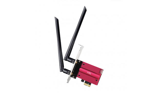 Cudy BE9300 WiFi 7 Bluetooth 5.4 PCIe BE200 Tri Band Antennad Must
