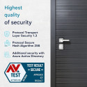 Tedee Smart Lock GO2 with easy install for any door with Apple Home & Google Home support Silver