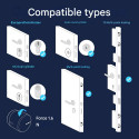 Tedee Smart Lock GO2 with easy install for any door with Apple Home & Google Home support Silver