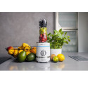 Noveen SB1100 Sport Blender 300W Jäämurdis + Pulse Grinder & 2x600ml Pudelit LED BPA-vaba Valge