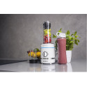Noveen SB1100 Sport Blender 300W Jäämurdis + Pulse Grinder & 2x600ml Pudelit LED BPA-vaba Valge
